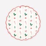 Festive Icon Stripes Salad Plates