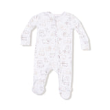 Neutral Pups 2 Way Zipper Footie