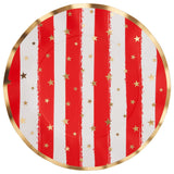 Patriotic Confetti Wavy Dinner Plate