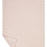 CozyChic Cotton Seashell Texture Stroller Blanket Pink