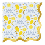 Lemons Foil Waved Napkin