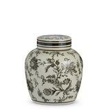 Brown & Ivory Lidded Jar