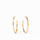 Gold Crescent Hoop Medium