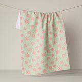 Lucky Bloom Tea Towel - Aqua