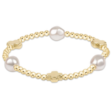 Signature Cross Admire Pearl 3mm Bracelet Gold