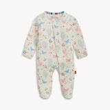 Floral Chicken Tender Organic Magnetic Footie