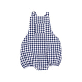 Navy Gingham Pocket Sunsuit