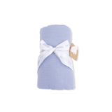 Solid Muslin Blue Blizzard Swaddle Blanket