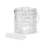 Cube Ice Bucket with Tongs