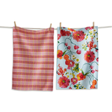 Blooming Flowers Dishtowel S/2