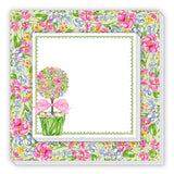 Notepad Duo-Handpainted Floral Topiary with Eggs and Cabbage Notepad Duo