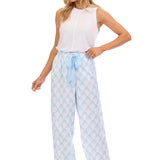Blue Bow Pajama Pants
