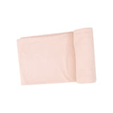 Solid Rose Smoke Rib Swaddle Blanket