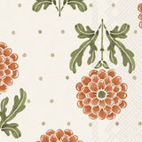 Simple Flower Orange Guest Napkin