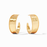 Gold Savoy Hoop Medium