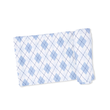 Blue Argyle Swaddle Blanket