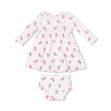 Petite Cowgirl Boots Simple Dress + Bloomer