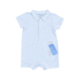 Golf Blue Stripe Applique Polo Shortie