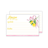 Lemons Recipe Card 4x6