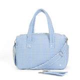 Quilted Stroller Bag Pimlico Stripe Chambray