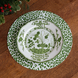 White & Green Vida Faenza 9" Salad Plate