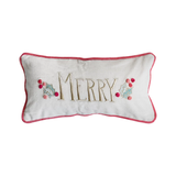 Merry Lumbar Pom Pom Pillow