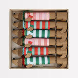 Festive Stripe Sausage Dog Crackers