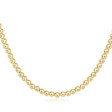 17" Choker Classic Gold 4mm Bead
