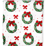 Clara Wreath Throw Red/ Green