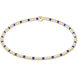 Gameday Hope Sincerity Pattern 2mm Bead Bracelet Blue