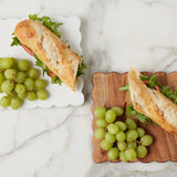 Scalloped Appetizer Cheese Board White/Natural S/2