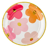 Multi Flower Paper Plate