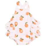 Sweet Peach Ruffle Sunsuit