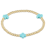 egirl Signature Cross 3mm Turquoise