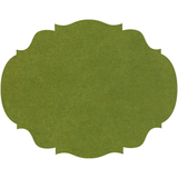 Die-cut Bright Green French Frame Placemat