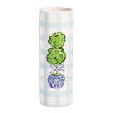 Gingham Topiary Stem Vase