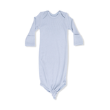 Solid Niagara Mist Rib Knotted Gown