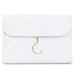 Luxe Hanging Toiletry Case Woven Blanc