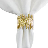 Cast Organic Gold Napkin Ring