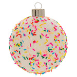 FUNFETTI BALL GLASS ORNAMENT (H25)