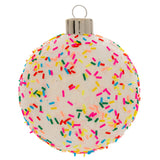 FUNFETTI BALL GLASS ORNAMENT (H25)