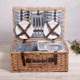 Belmont Basket Navy Blue & White Stripe
