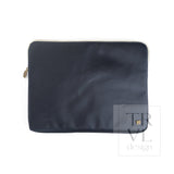 Coated Canvas Navy Laptop Sleeve