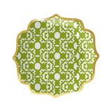 Aspen Green Paper Cocktail Plates