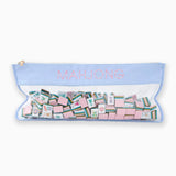 Light Blue Bamboo Mahjong Bag