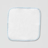 Light Blue Gingham Baby Washcloths
