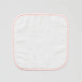 Light Pink Gingham Baby Washcloths