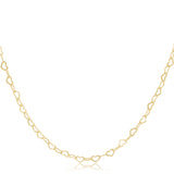 17" Choker Love Chain Gold
