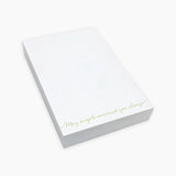 Green May Angels Surround You Always Notepad