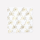 Gold Bow Lunch Napkins